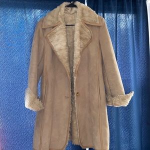 Shearling style coat